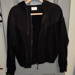 Z Supply Active Black Full Zip Jacket